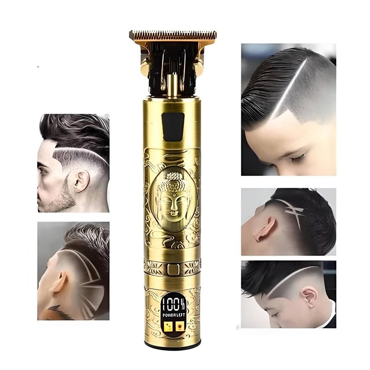 GENERICO - Máquina Cortar Pelo Profesional - Inalámbrico Carga USB-LED Pantalla