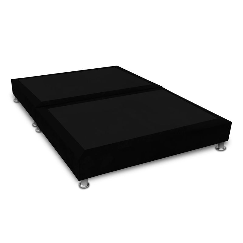 MAGIC CLASS - BASE CAMA SOMMIER DIVIDIDA 160x190 ECOCUERO NEGRO