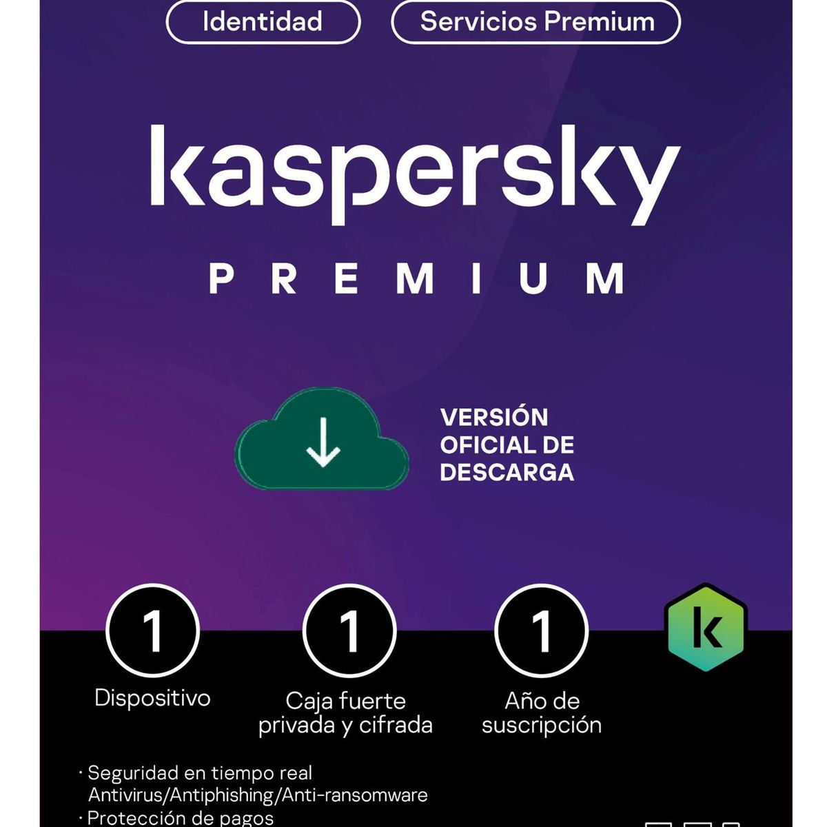 KASPERSKY - Antivirus Kaspersky Premium 1 Dispositivo 1 Año - Digital