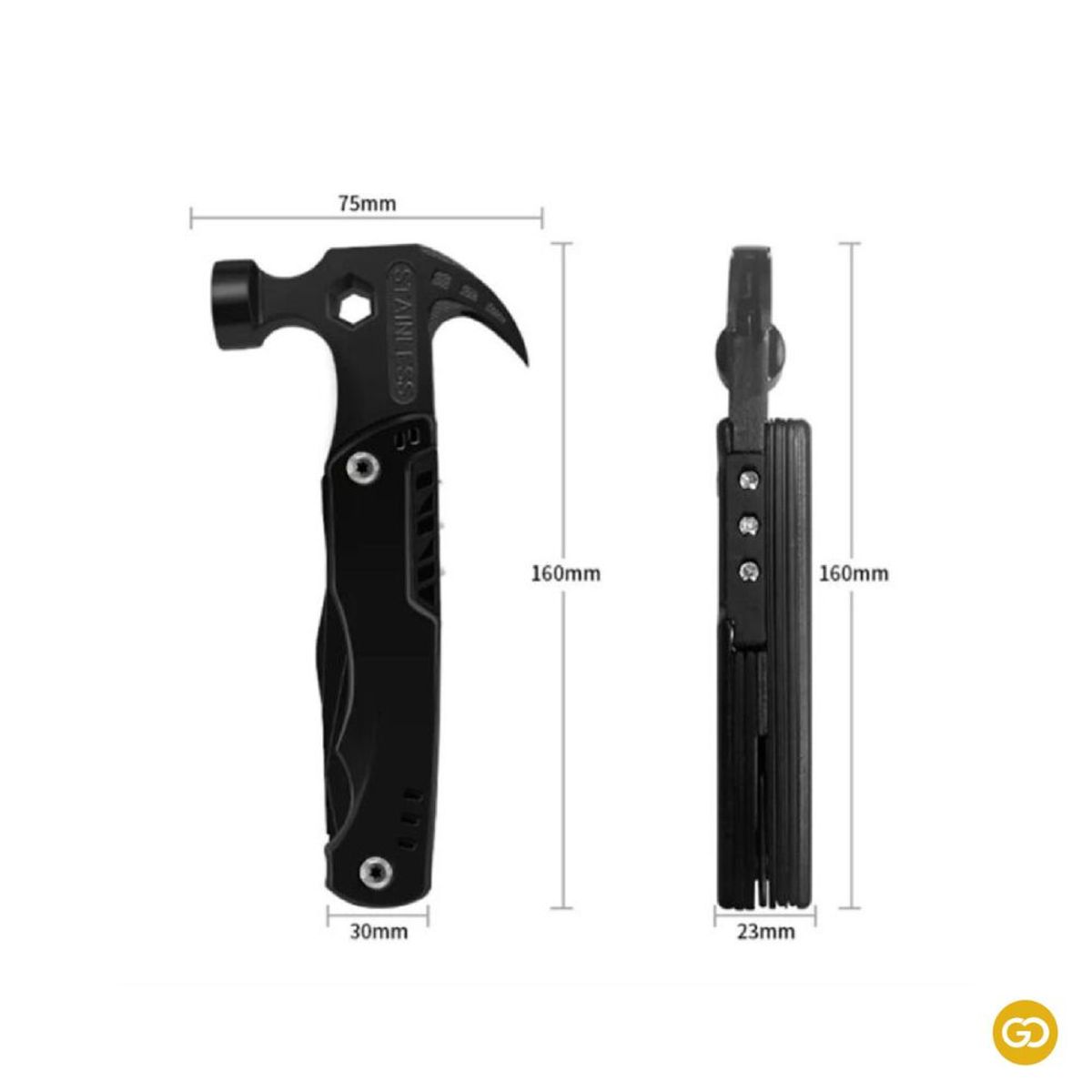 XIONG CHENG - Multiherramienta Portátil Multifuncional Martillo 7 En 1