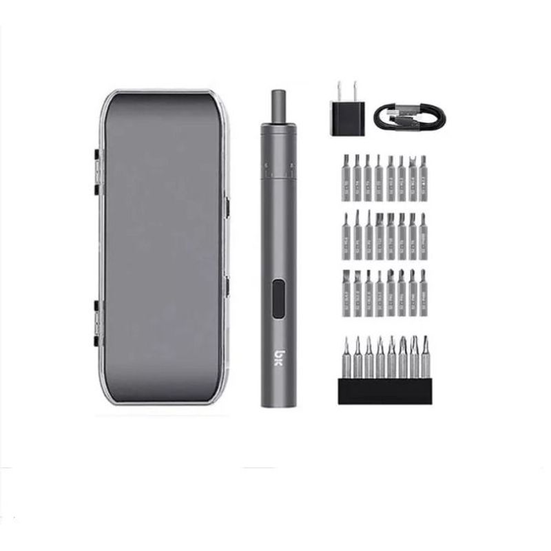 GENERICO - Mini Destornillador Electrico 27 Piezas Portatil Recargable