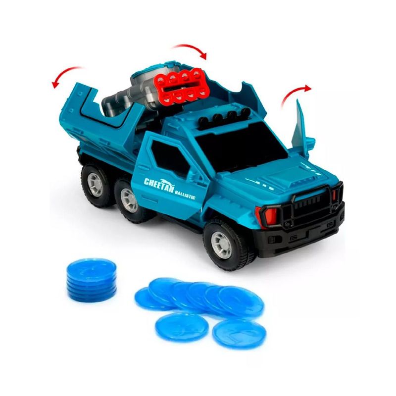 GENERICO - Carro Lanza Tazos Tanque Militar Juguete Interactivo Color Azul