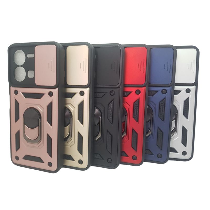 GENERICO - Forro Protector Funda Antishock Para Celular VIVO Y35 AZUL