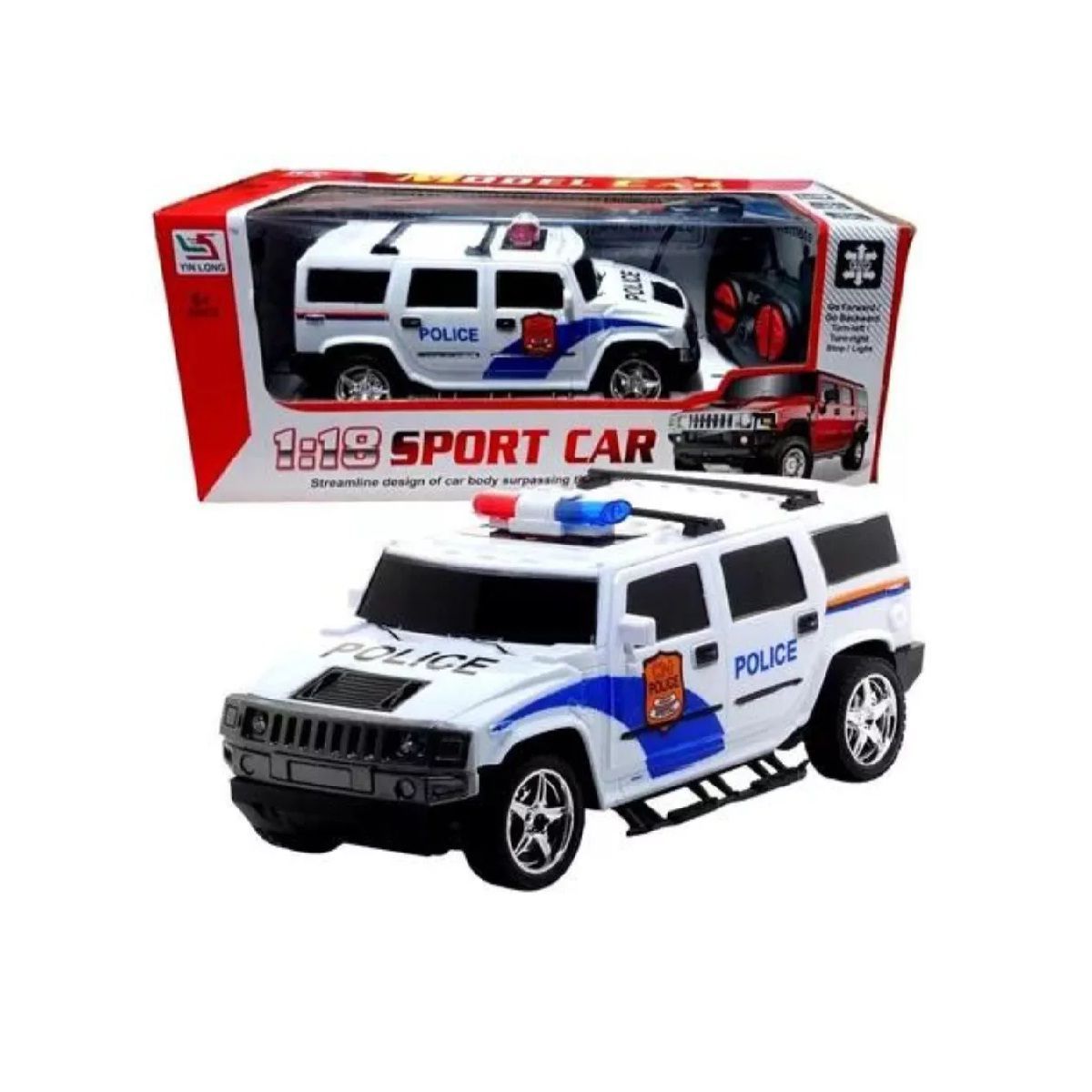 GENERICO - Carro Policía A Control Remoto Camioneta Juguete Niño