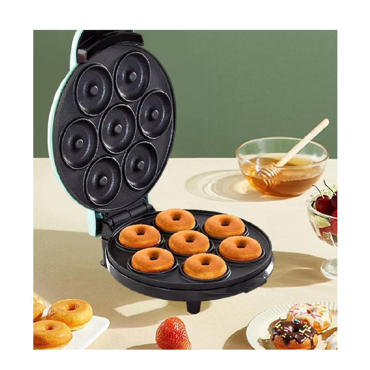 GENERICO - Máquina Para Hacer Repostería Aperitivos De 7 Mini Donas