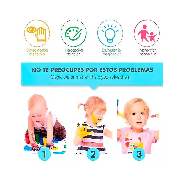 GENERICO - Tapete Mágico Para Dibujar Con Marcador De Agua Niño Verde