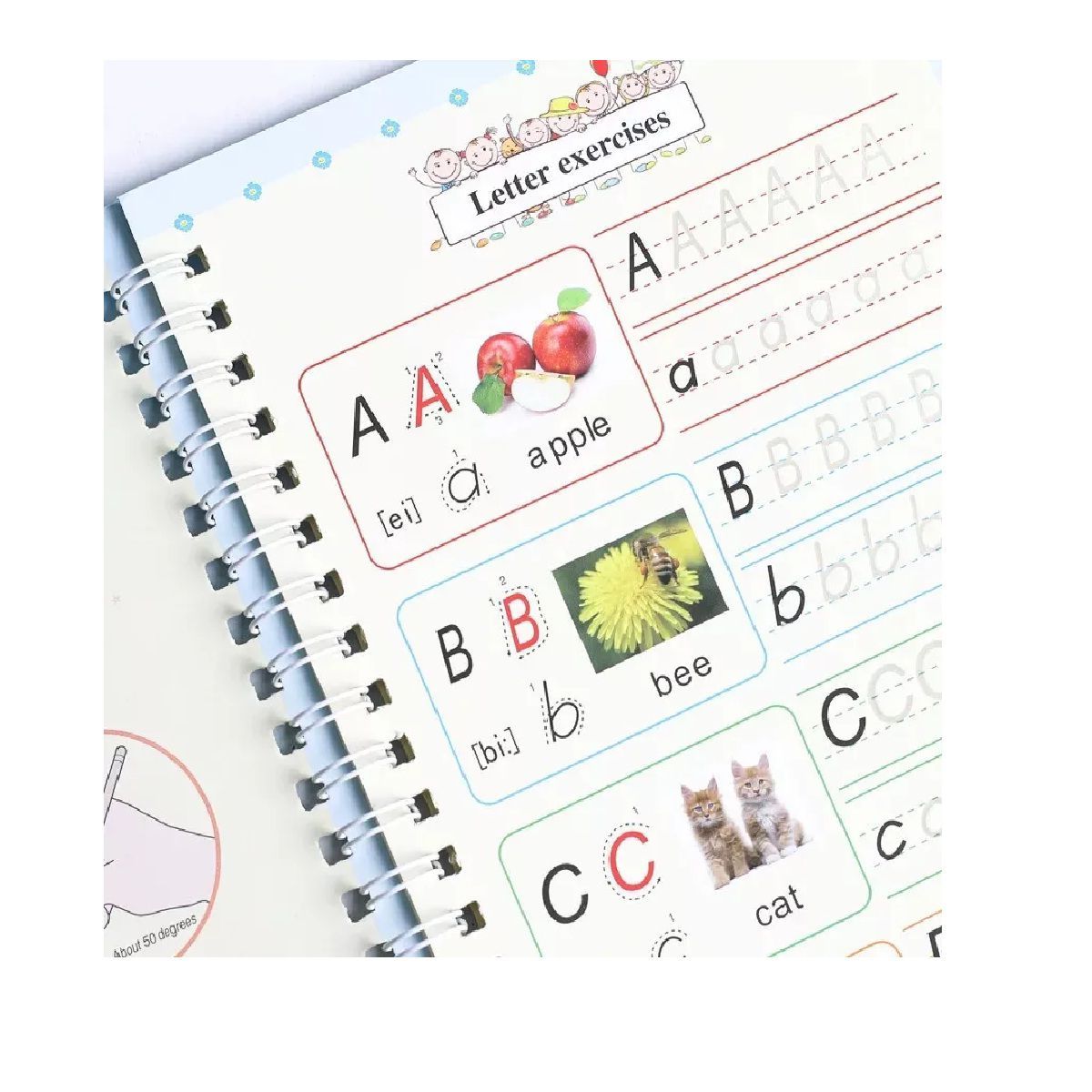 GENERICO - Cuadernos Infantiles Alfabeto - Mate - Números - Dibujo Blanco