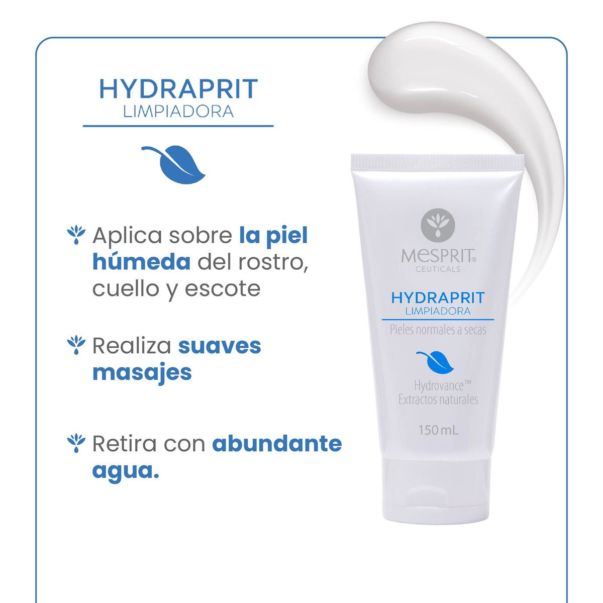MESPRIT CEUTICALS - Mespritceuticals Hydraprit Limpiadora para pieles normales a secas