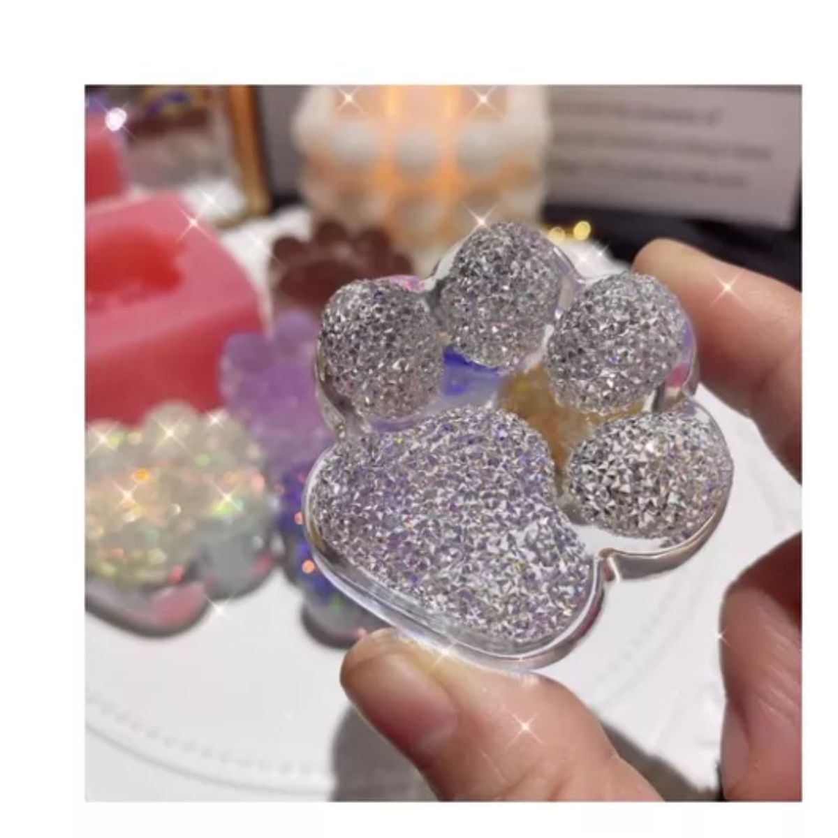 AFM - Molde Silicona Huella mascotas X 6 - Repostería, Velas, Jabón