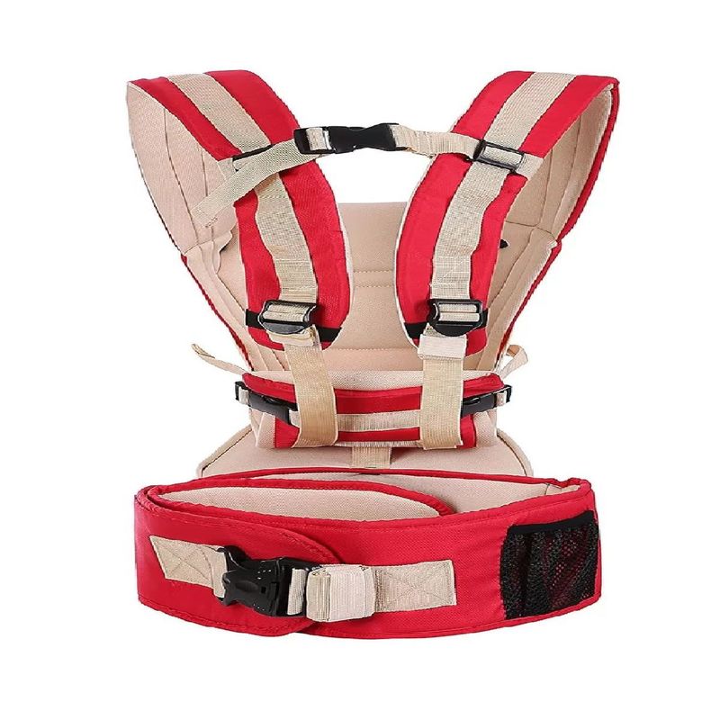 GENERICO - Canguro Cargador Bebés Ergonómico Y Transpirable Color Rojo