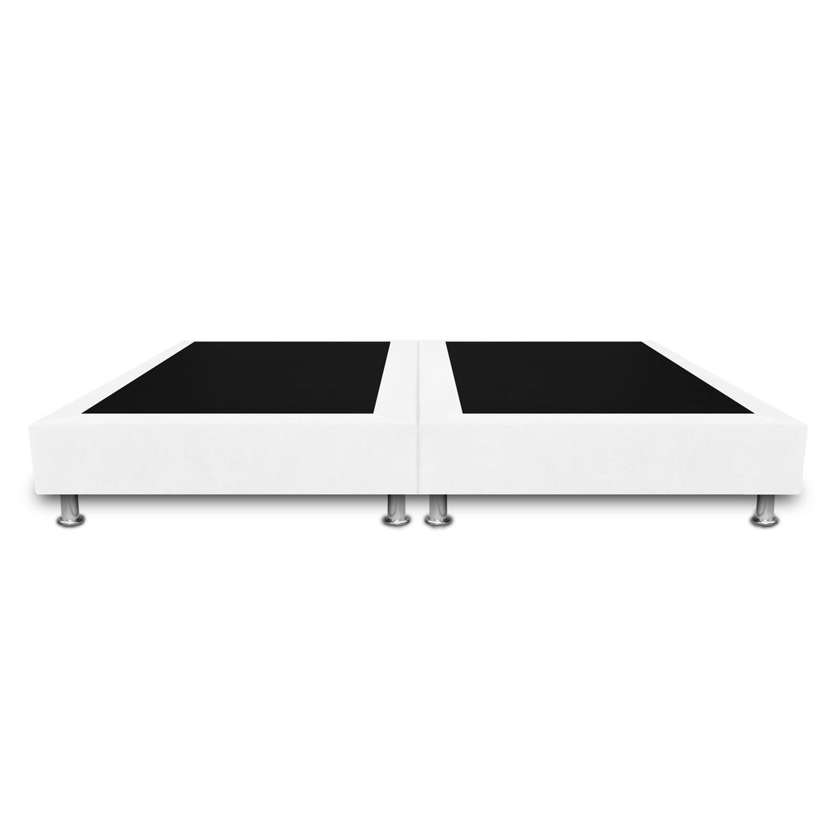 MAGIC CLASS - BASE CAMA SOMMIER DIVIDIDA 160x190 MICROFIBRA BLANCO