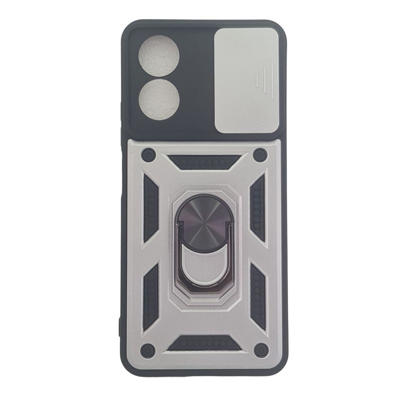 GENERICO - Forro Protector Funda Antishock Para Oppo A17 PLATEADO