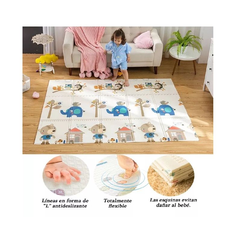 GENERICO - Tapete Alfombra Reversible Antigolpes Infantil Niña