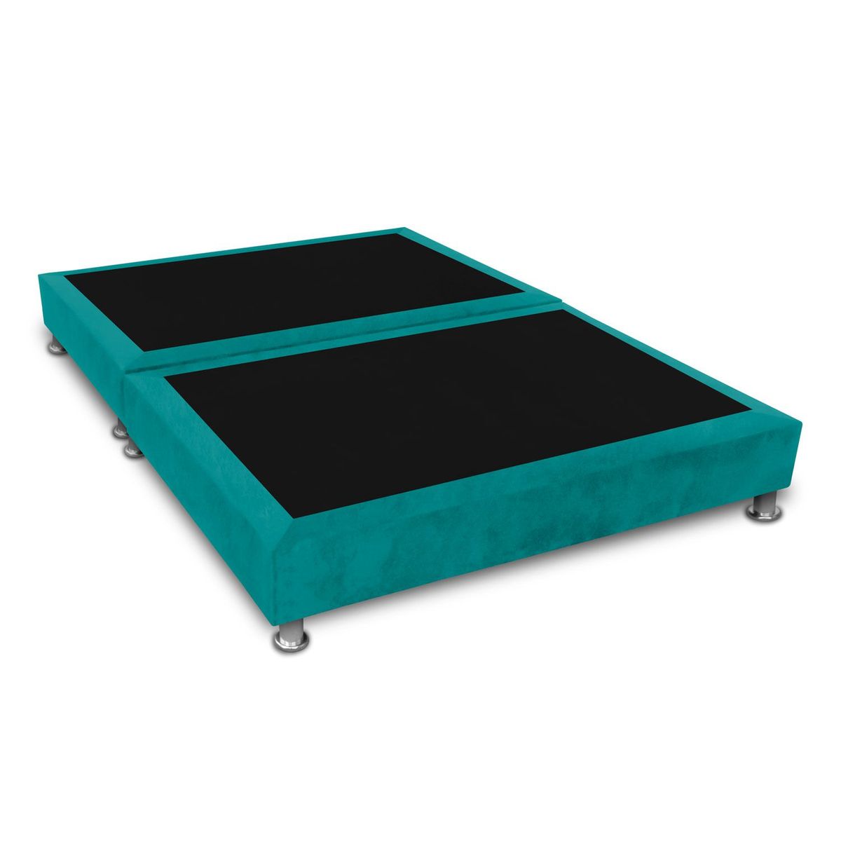 MAGIC CLASS - BASE CAMA SOMMIER DIVIDIDA 200x200 ECOCUERO AZUL