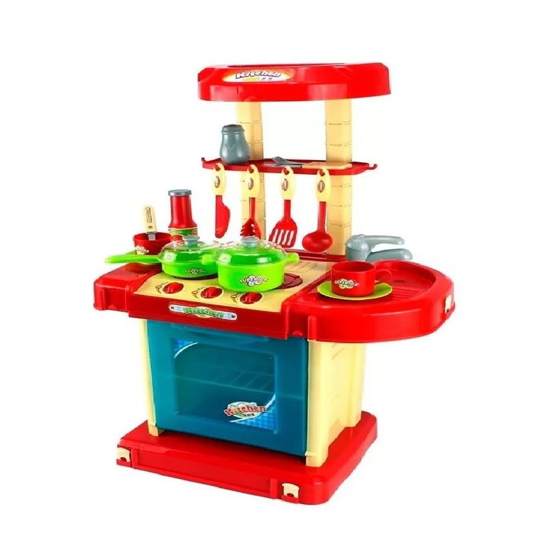 GENERICO - Cocina Infantil Para Niños Y Niñas Tiene Luces Sonidos Color Azul