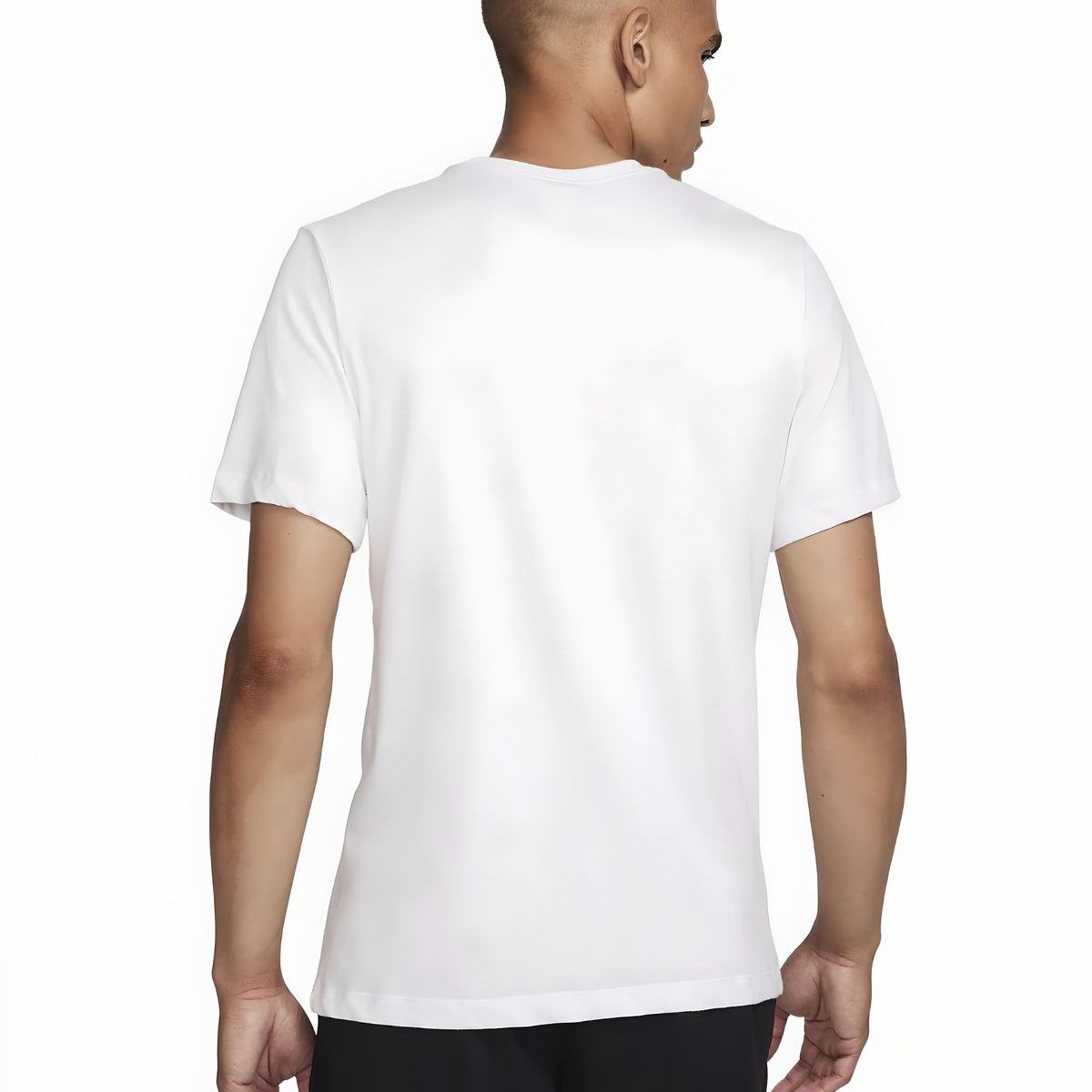 NIKE - CAMISETA NIKE HOMBRE DRI-FIT FITNESS BLANCO ROJO