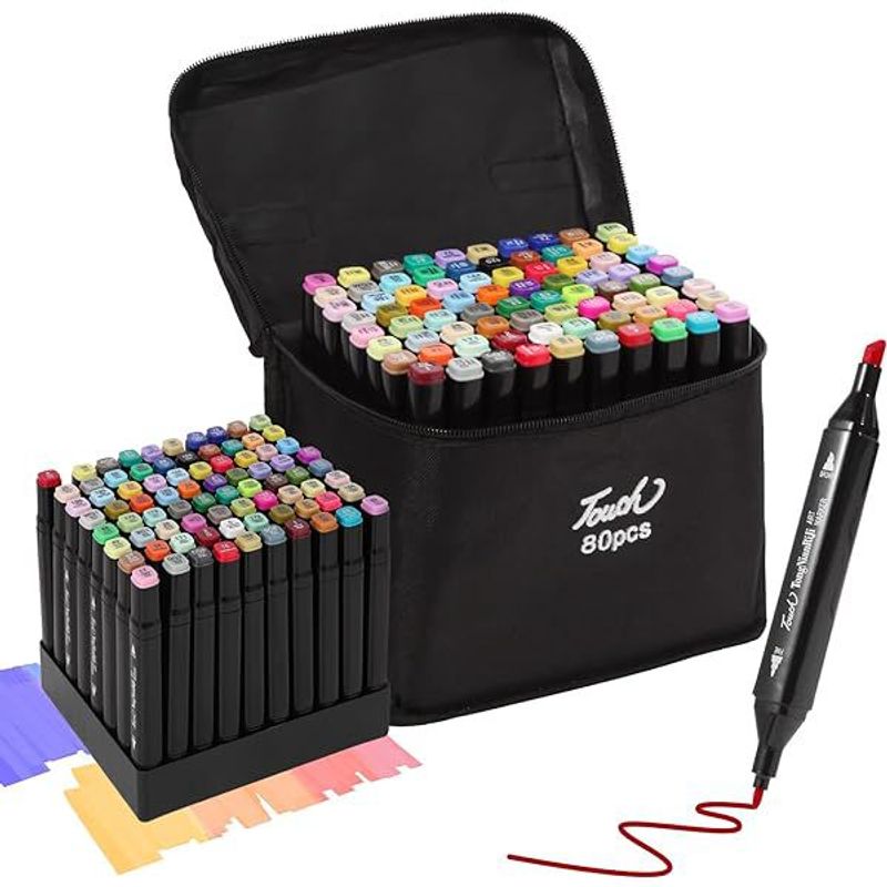TOUCH - Marcadores X 80 Doble Punta Touch 80 Pcs