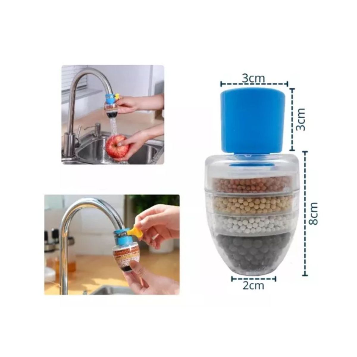 AFM - Filtro De Agua Para Grifo Purificador Llave Potable Cocina