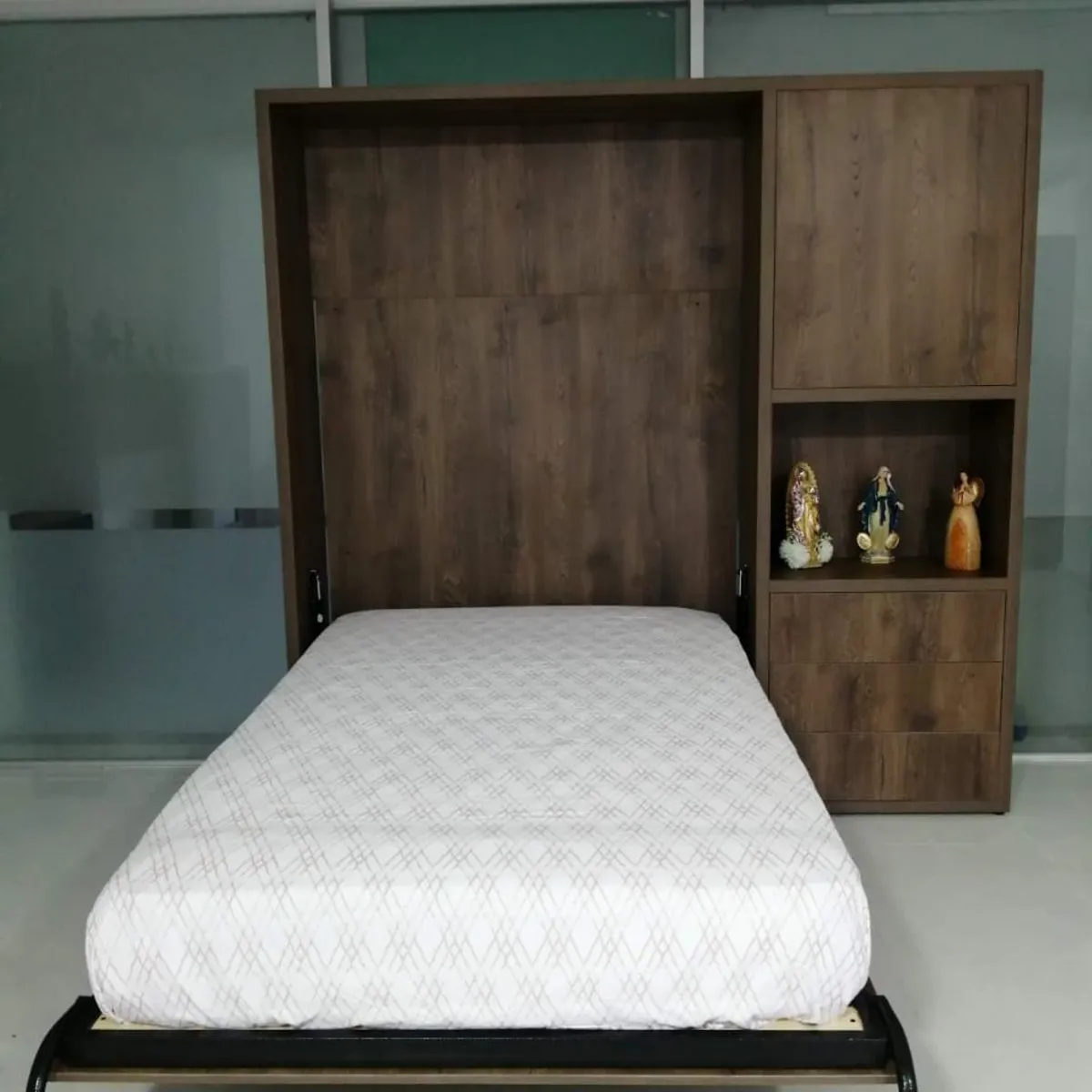 GENERICO - CAMA ABATIBLE VERTICAL CON MUEBLE.