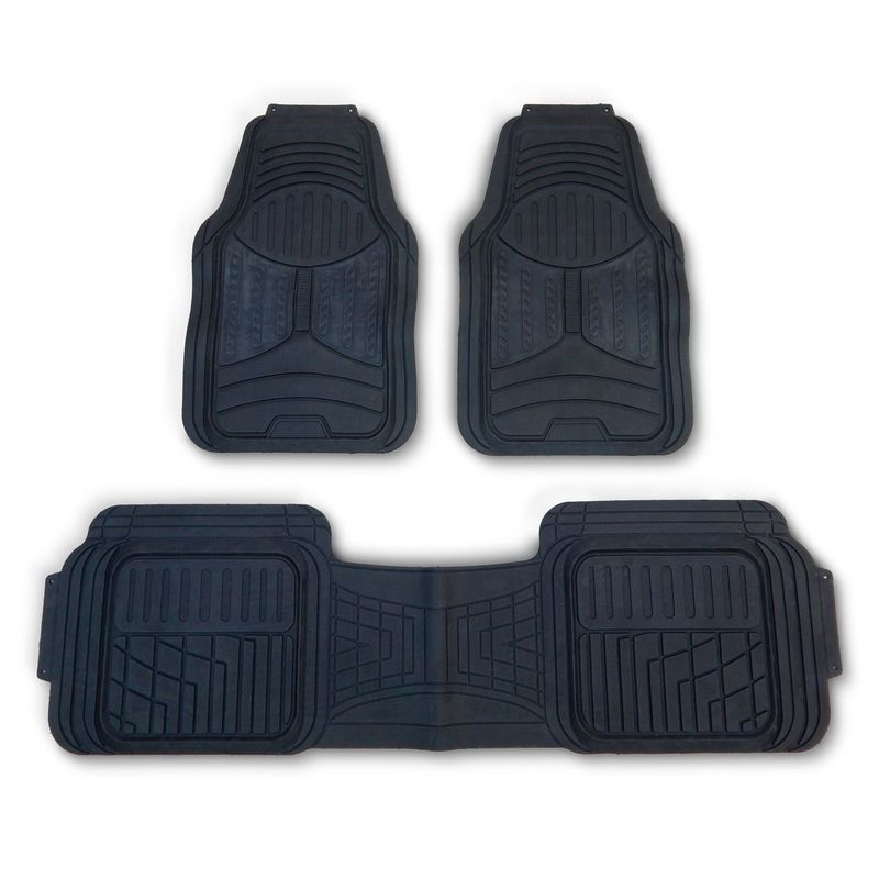 GENERICO - Tapetes 3 Piezas en Caucho Para Renault Kwid