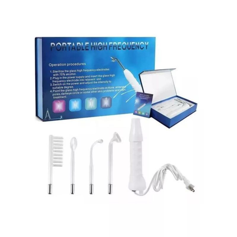 GENERICO - Masajeador Alta Frecuencia Facial Corporal Portátil Electro