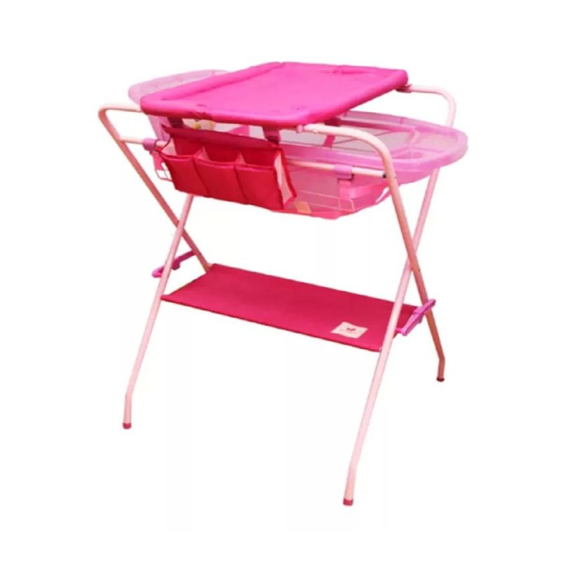 GENERICO - Soporte Base Para Bañera Bebés Cambiador Color Rosa