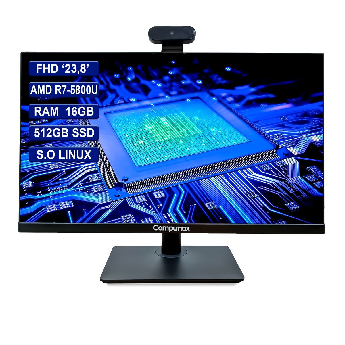COMPUMAX - All In One 238 Compumax AMD R7-5800U Ram 16GB 512GB SSD