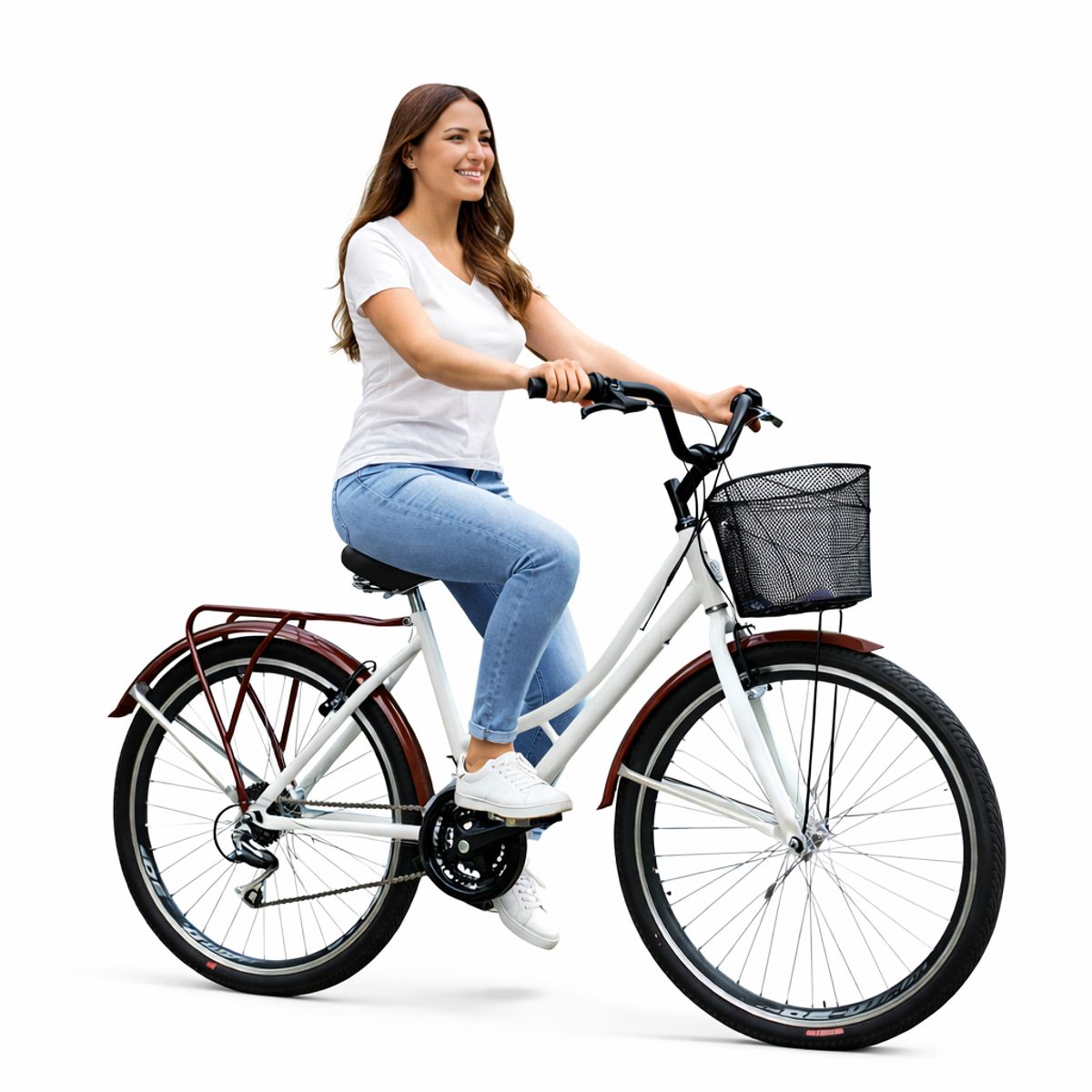 SFORZO - Bicicleta Playera Dama Rin 26 18 Cambios