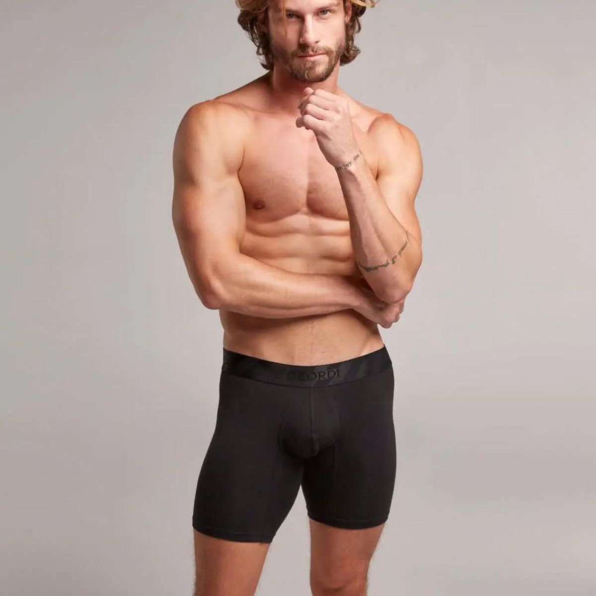 DIANE & GEORDI - Bóxer largo (Pack X3)(4158) - Negro