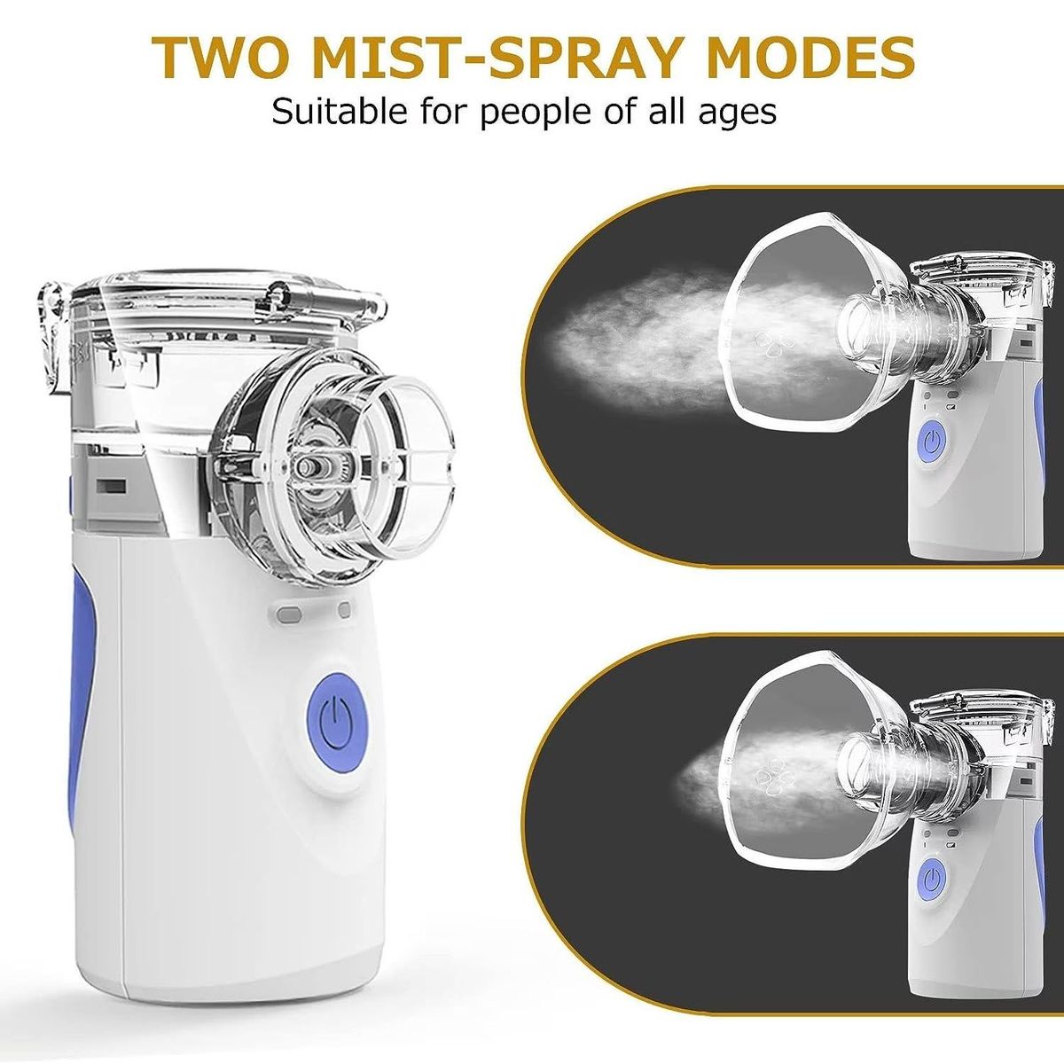 ONE PIXEL - Nebulizador Portatil Niños Adultos Mascara Nebulizar