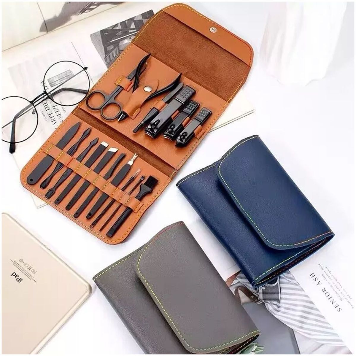 ONE PIXEL - Kit Manicure 16 Piezas Herramientas Corta Uñas Profesional