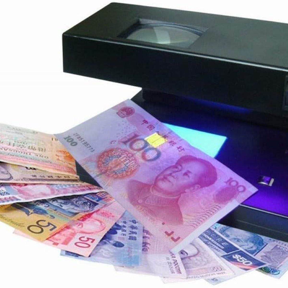 MOBLIHOUSE - Probador Detector Billetes Falsos Luz Ultravioleta