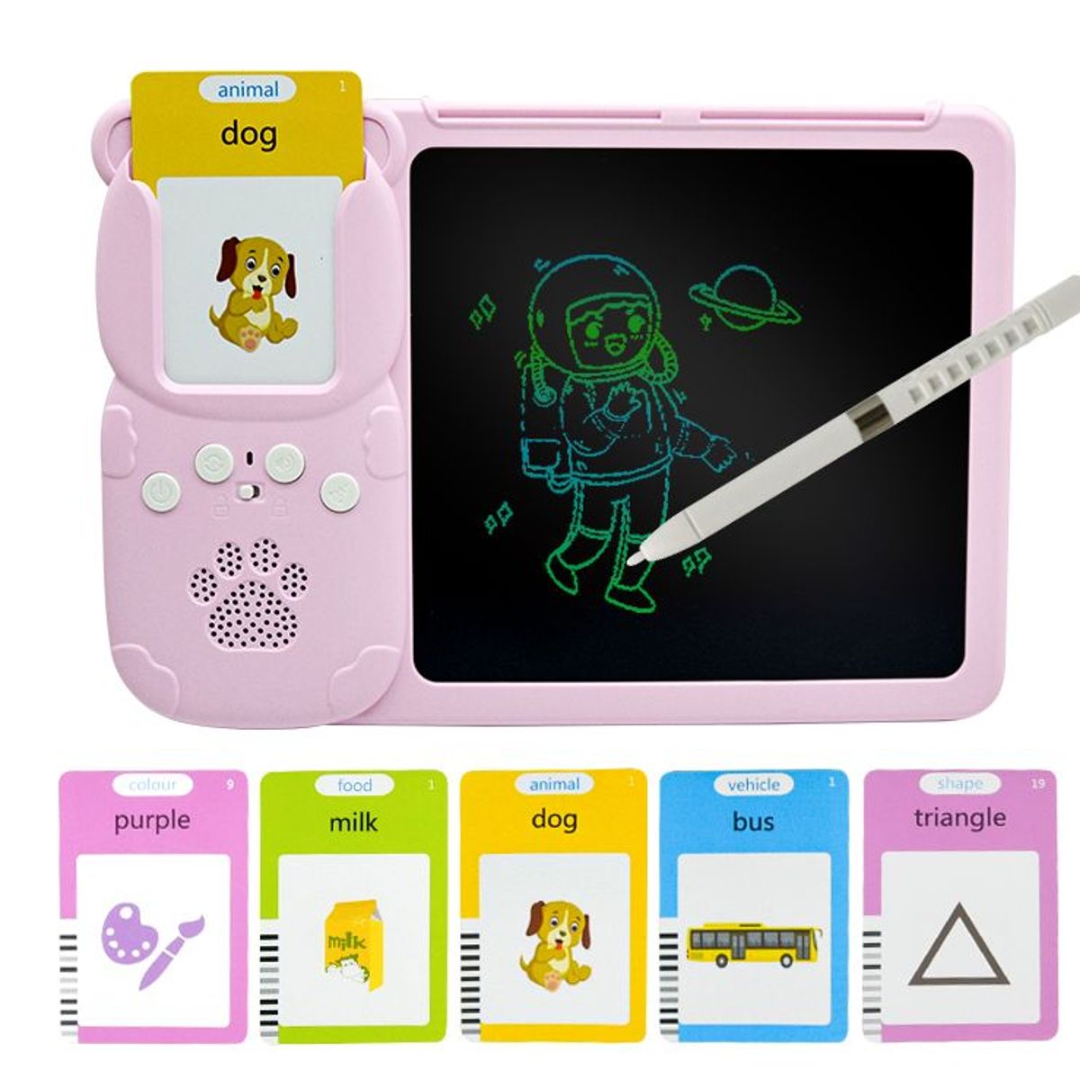 AGUGU STORE - Lector De Palabras Interactivo Con Tablero Magico 2 En 1