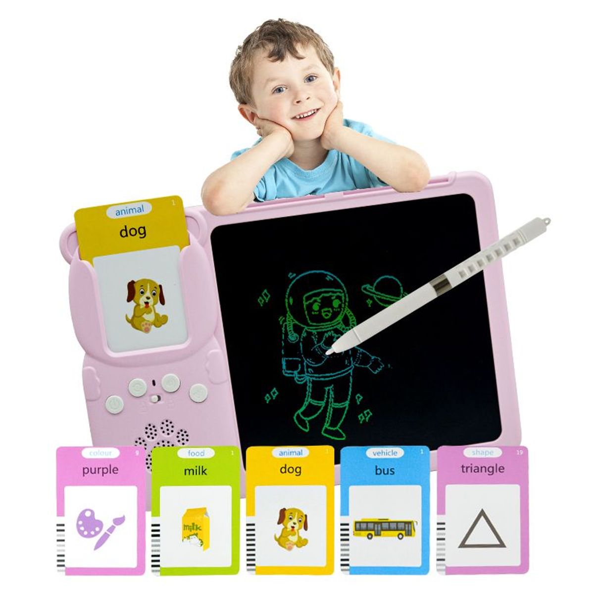 AGUGU STORE - Lector De Palabras Interactivo Con Tablero Magico 2 En 1