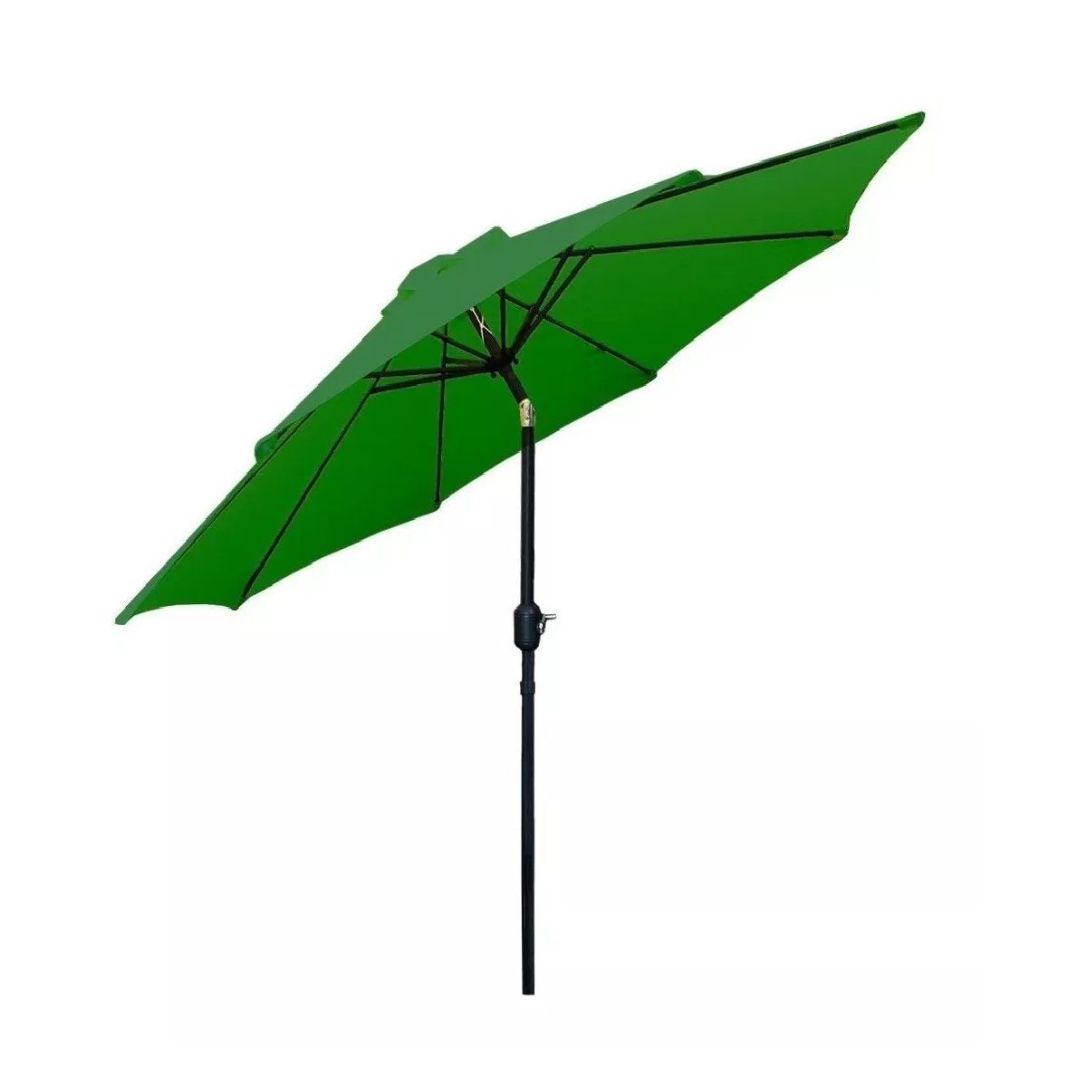 GENERICO - Parasol Sombrilla 27m Plegable Altura Ajustable Patio Playa Color Verde