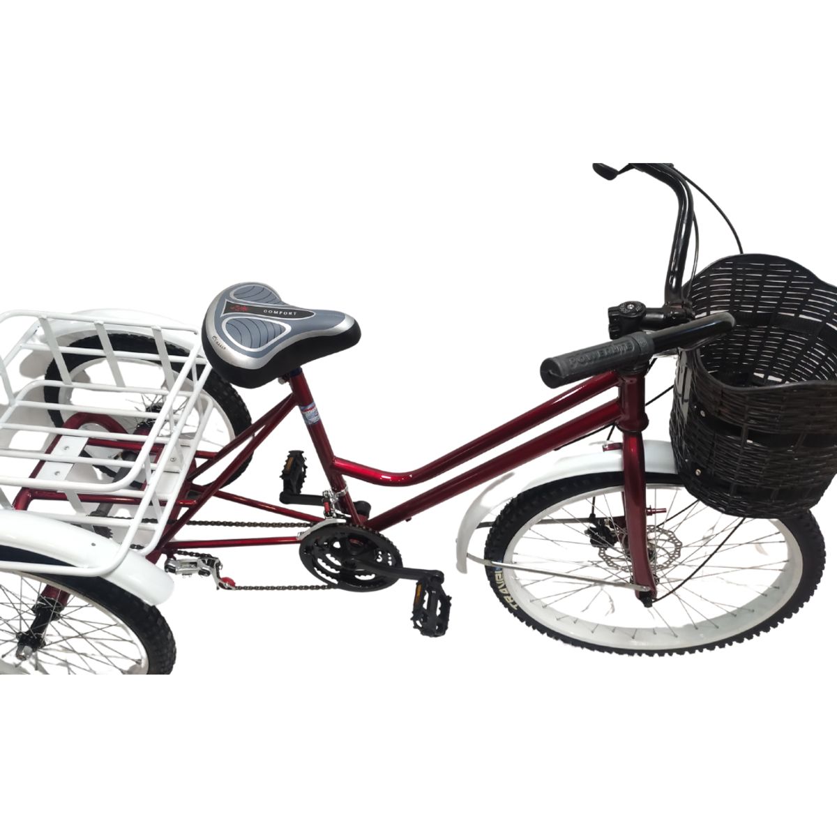 SFORZO - Triciclo Para Adulto Sforzo Cambio Delantero Triplato Rojo