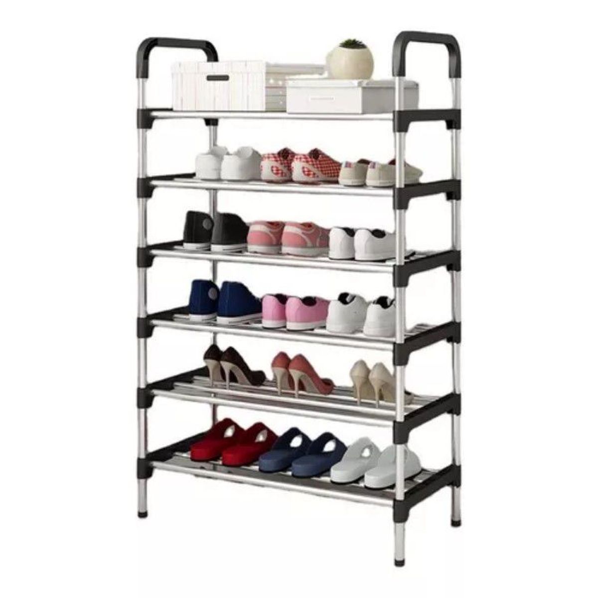 GENERICO - Organizador De Zapatos Metálico 6 Niveles