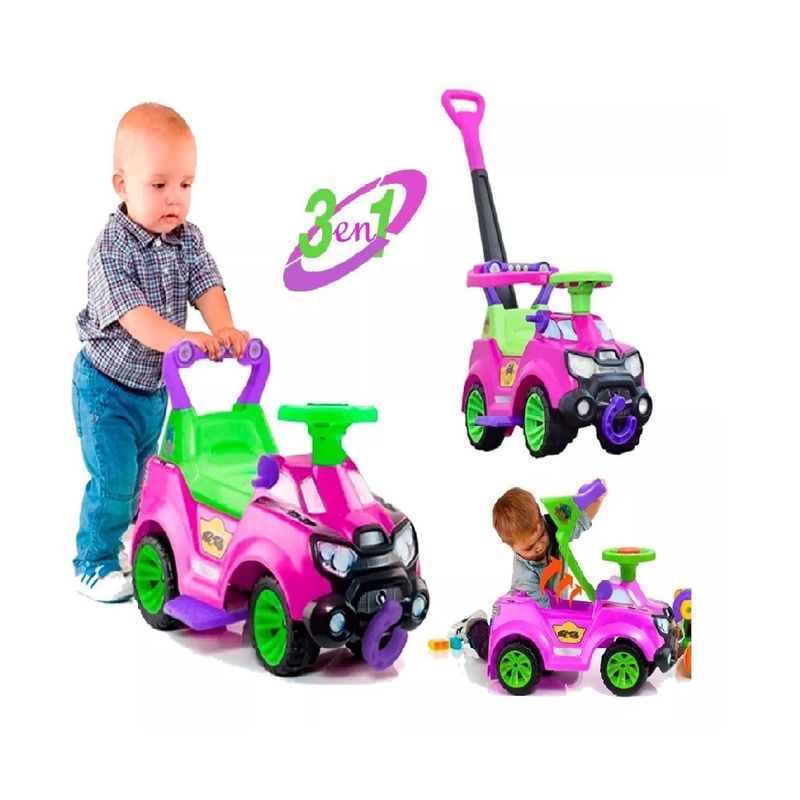 GENERICO - Carro Paseador Montable 3 En 1 Guia Practico Niña