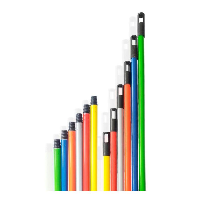 GENERICO - Cabo Mango Metálico Escoba trapero con rosca 1.40 mts