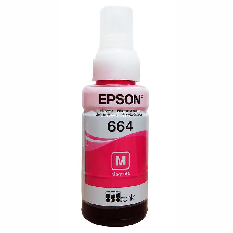 EPSON - Tinta Epson 664 Magenta para impresoras l210 l355 l365 l555 l575
