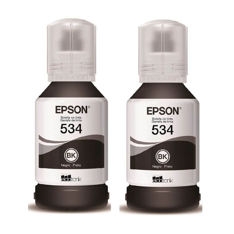 EPSON - Tinta Epson 534 Negra para impresoras M1100 M1120 M1180 M2120 KITX2