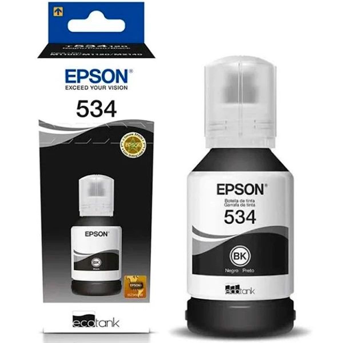 EPSON - Tinta Epson 534 Negra para impresoras M1100 M1120 M1180 M2120