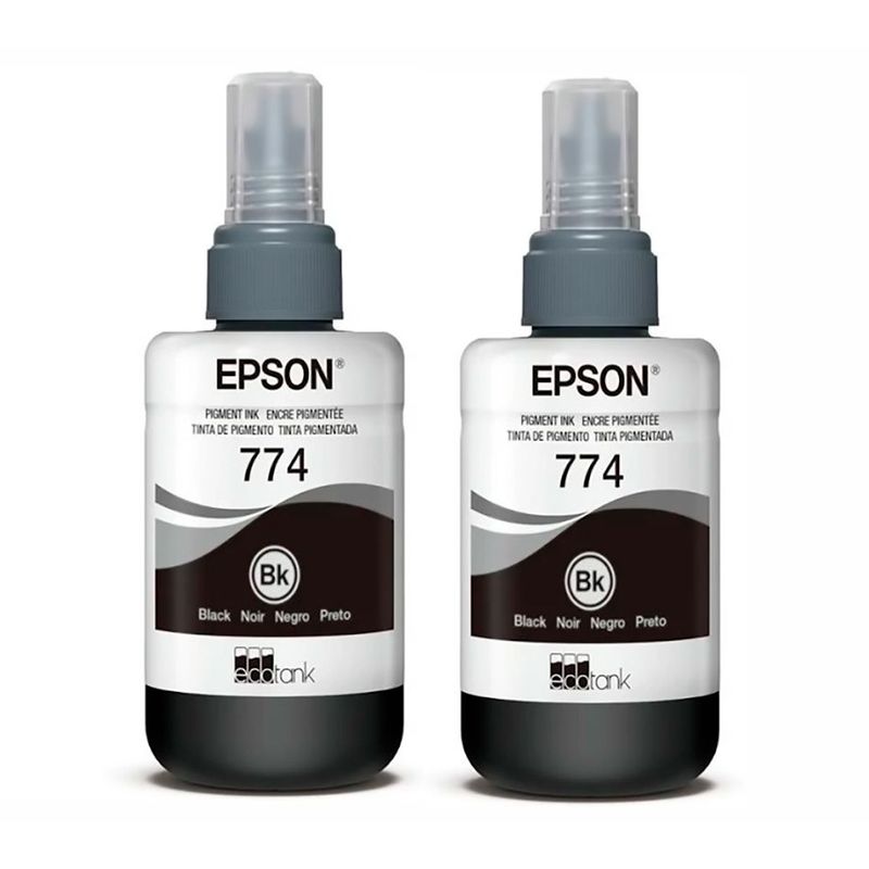EPSON - Tinta Epson 774 Negra para impresoras M100 M105 M200 M205 KITX2