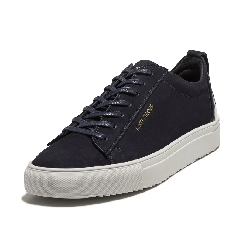 VIOLA - Tenis en Cuero Argentino Azul Oscuro VIOLA  Buchem Nobick