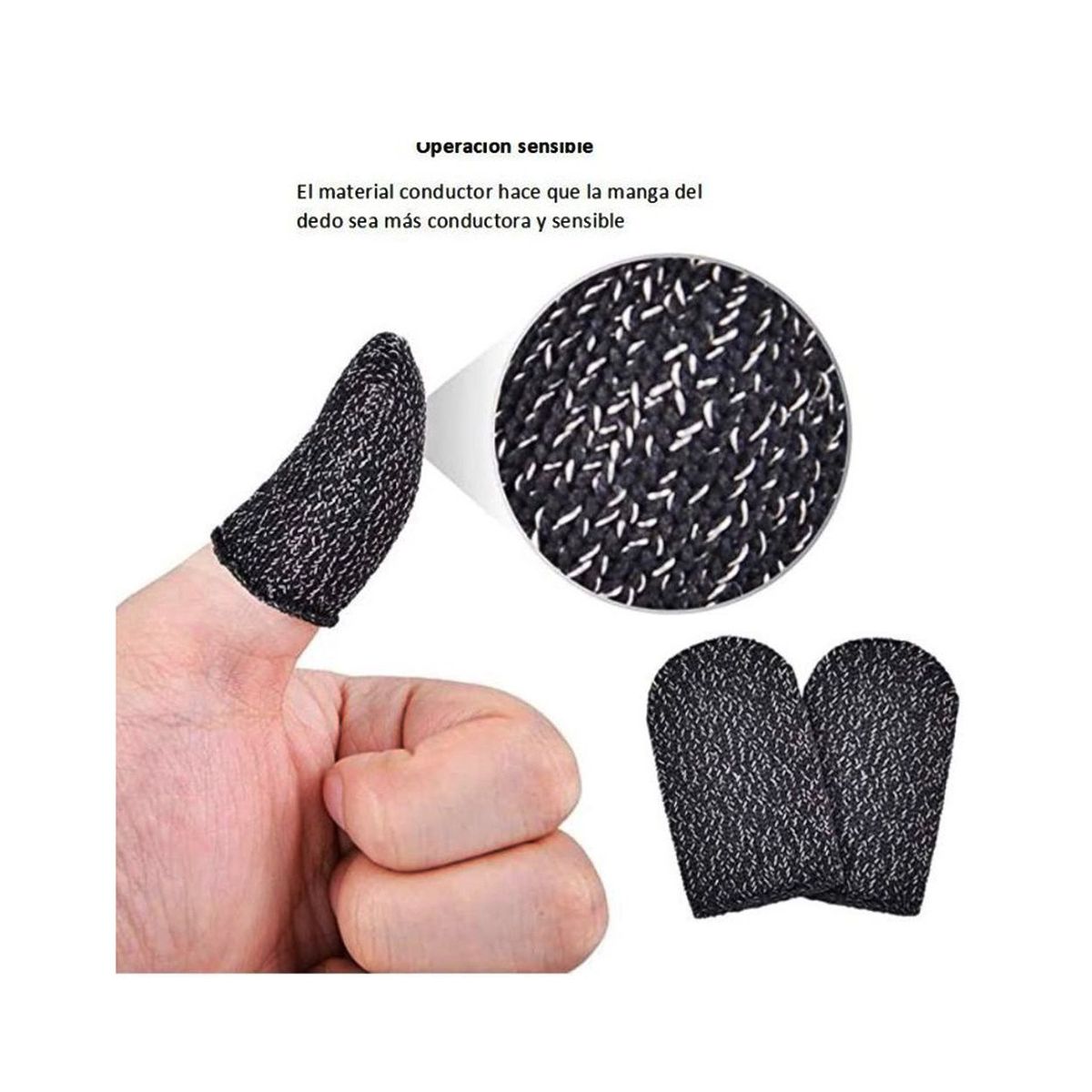 GENERICO - Guantes, Fundas Para Dedos Gamer ( 2 Pares)
