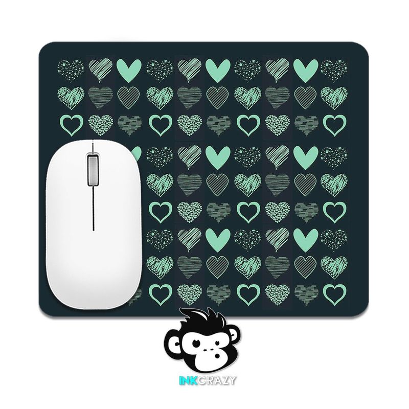 GENERICO - Mouse Pad Corazones Azules