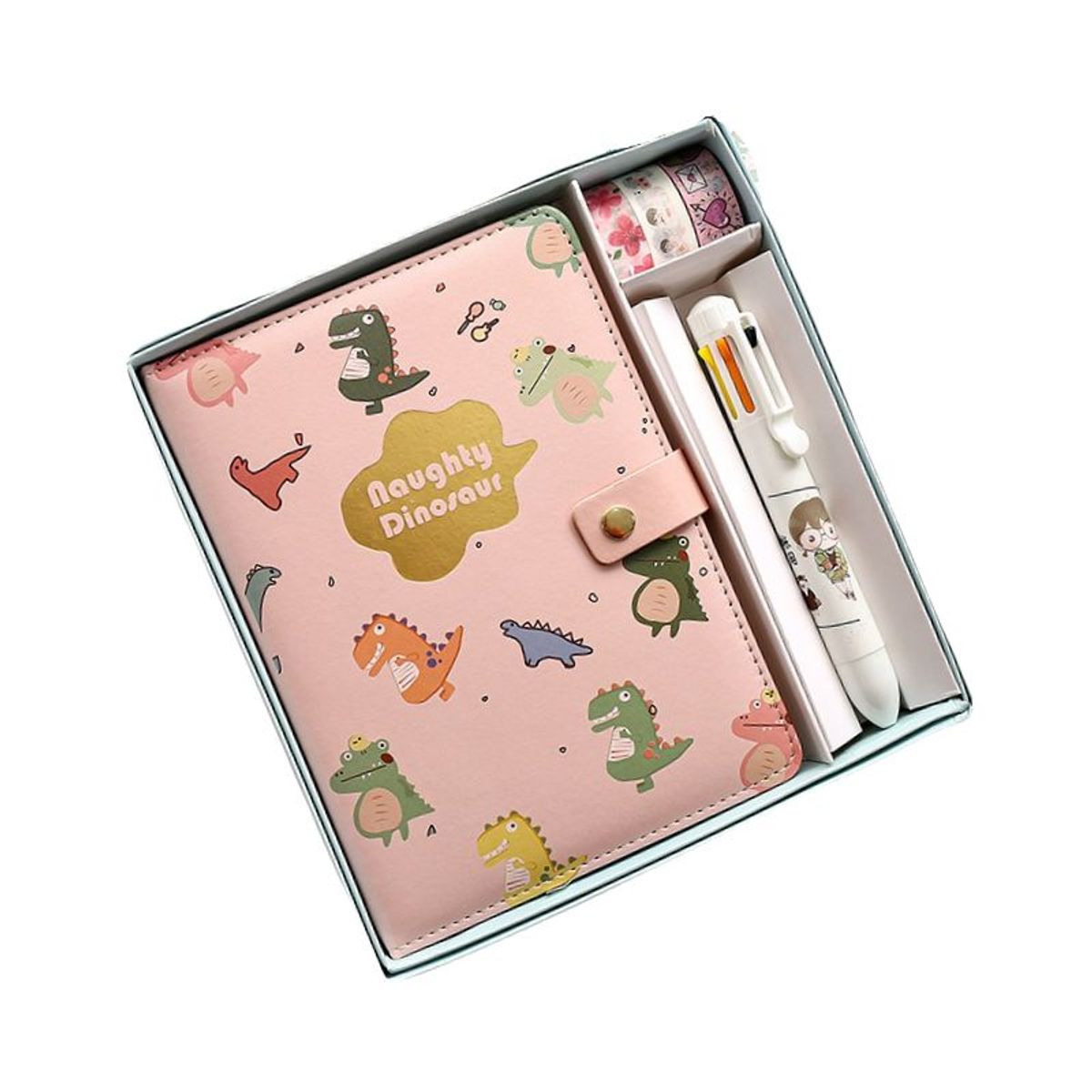 AGUGU STORE - Agenda Cuaderno Set Juvenil Boligrafo Y Cintas Decorativas