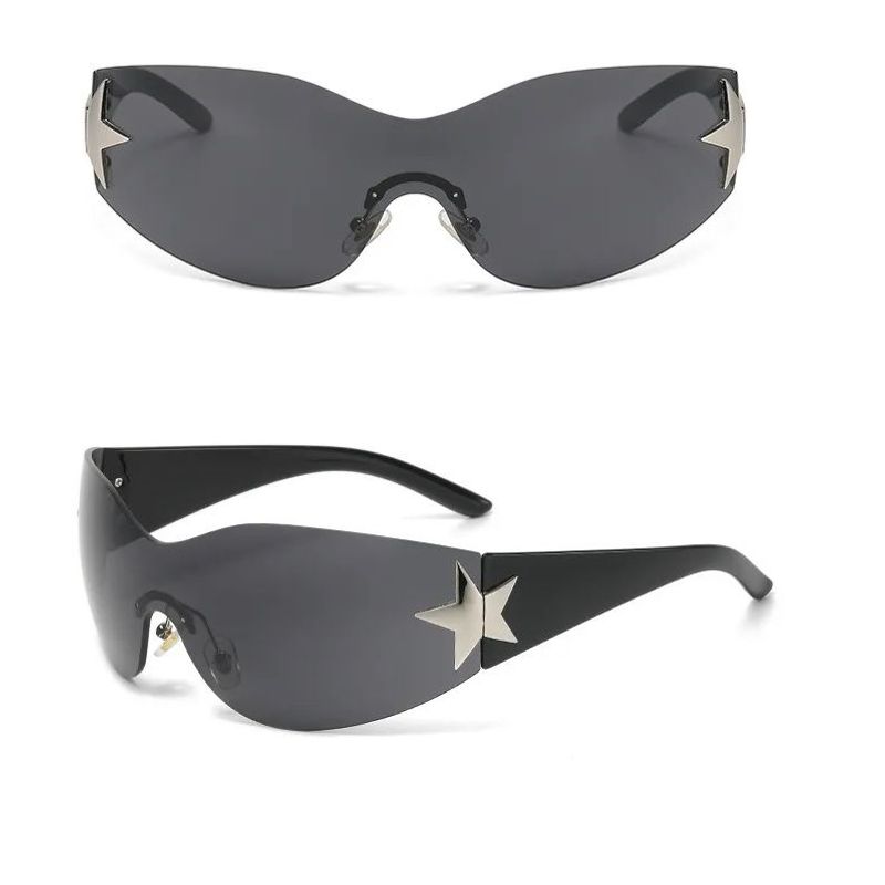 GENERICO - Gafas Lentes De Sol Envolventes Futuristas Para Hombre Mujer