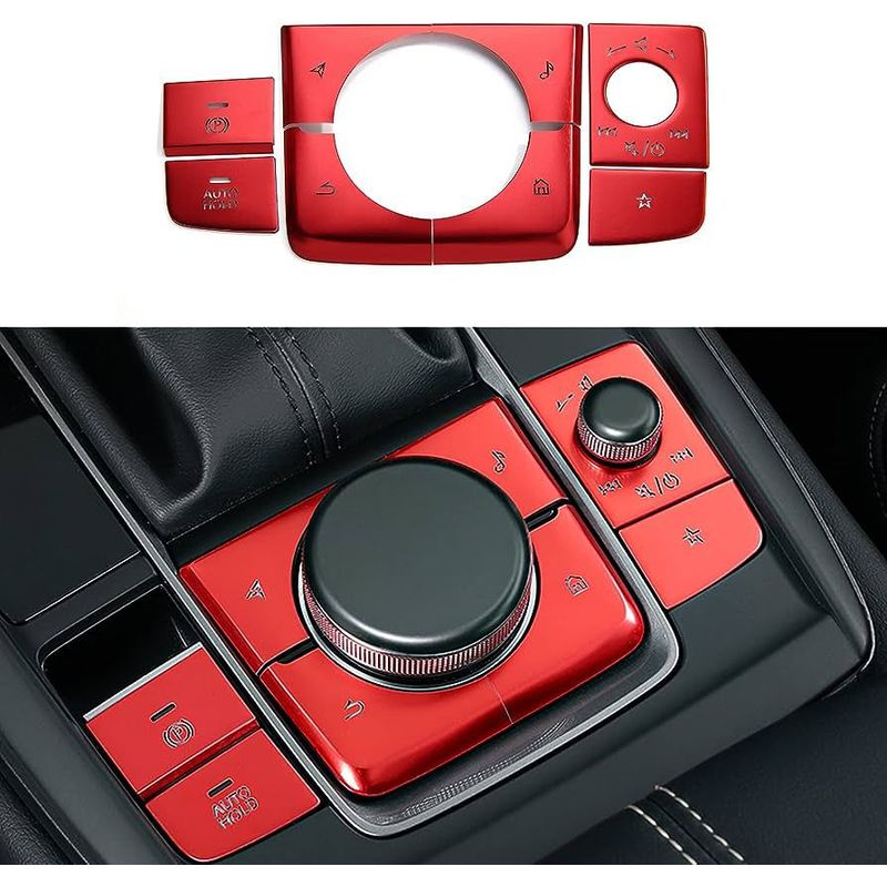 GENERICO - accesorios mazda 3 cx30 cubierta botones multimedia 8 pcs
