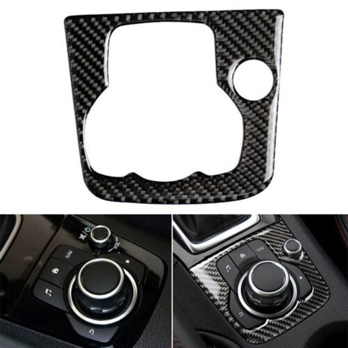 GENERICO - accesorios mazda 3 cubierta control multimedia 2014-2017